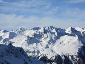 View of the peaks