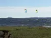 Forte vento per il kite surf
