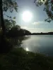 太陽と湖