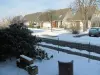 Neige en février au Coudray-Saint-Germer