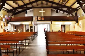 The interior of Saint-Pierre church