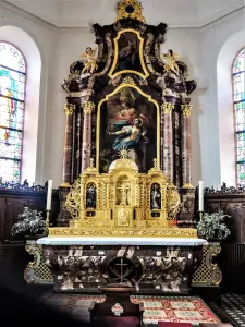 Altar de la iglesia de Soppe-le-Haut (© J.E)