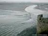 Le Mont-Saint-Michel - Arrivée du mascaret sous les murailles (© J.E)