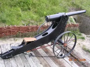 Replica of a gun model 1877 Bange