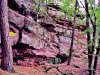 Lembach - Pierced rock in Langenfels