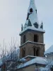 圣彼得教堂钟楼在Venosc