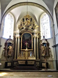 Retable de la chapelle de la Vierge - Église de Nods (© J.E)