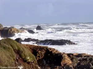 Château-d'Olonne - Coup de tabac devant Château-d'Olonne