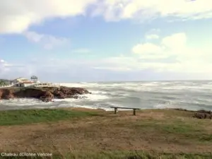 Château-d'Olonne - The sea is forming, a gale is approaching