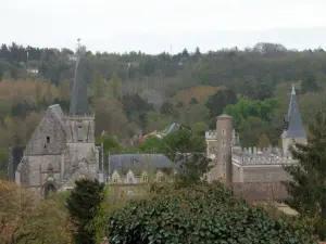 Blick auf die Abtei Saint-Martin von Ligugé