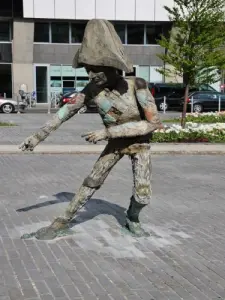 Lille, neue Geschäftsviertel - Skulptur