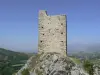 Felsigen Gipfel mit seinem Wachturm