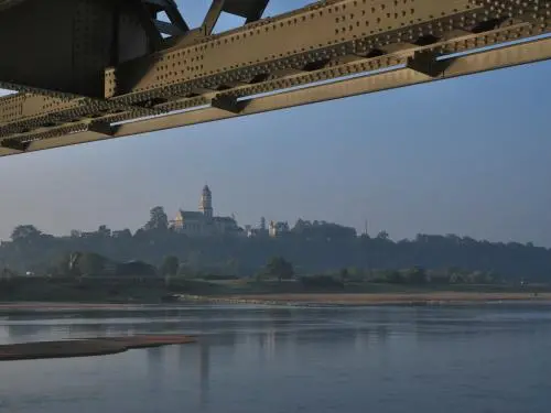 Loireauxence - Il abatiale vista di Saint-Florent della Varades ponte