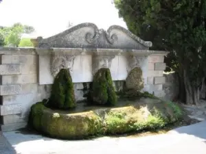 One of the many fountains of the village