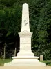 Das Denkmal für die kantonale Tote des Deutsch-Französischen Krieges von 1870-1871, im Jahr 1909 eröffnet