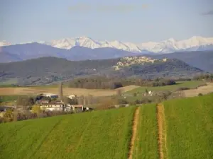 Vista della città di Lurs