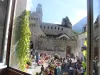 Musical entertainment in front of the Templar church