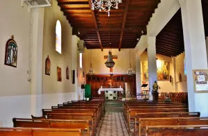 The interior of the church