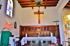 The interior of the church