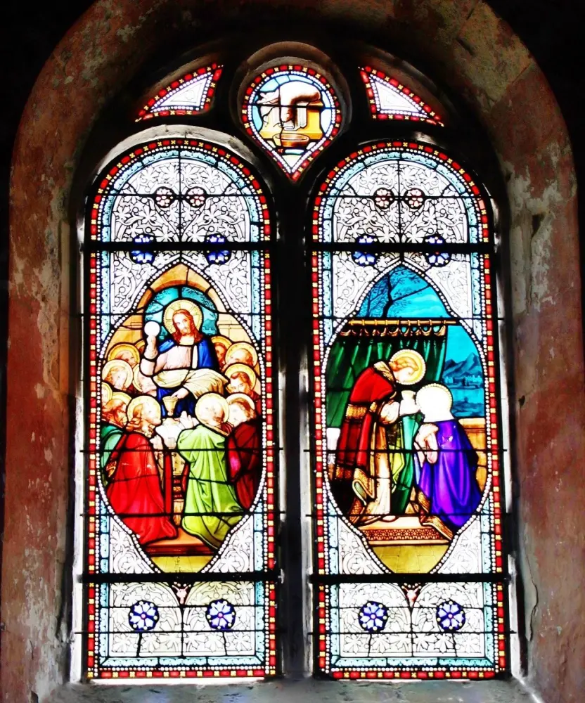 Marennes-Hiers-Brouage - Glas-in-loodramen van de kerk