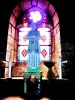 estatua del santo cura de Ars, en la iglesia (© Jean Espirat)