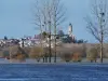 Saint-Florent-le-Vieil vu depuis la Tau inondée