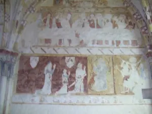 Murals of the old church St. Kitts