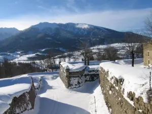 Mont-Louis, chemin couvert en hiver