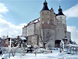 Le château sous la neige (© J.E)