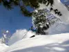 Freeride en Montgenèvre (© J. Rambaud)