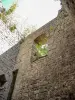 Ouvertures dans le mur est du donjon du château (© J.E)
