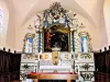 主祭壇と祭壇画 - Montperreux 教会 (© JE)