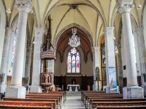 Nef de l'église Saint-Sébastien (© J.E)