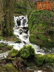 Der Wasserfall Roche aux Bébés