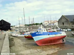 Port spiaggiamento in acque poco profonde di Noirmoutier