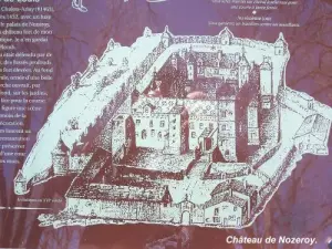 Map of the old castle (© Jean Espirat)