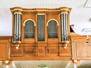 Rickenback orgel van 1845, in de kerk (© J.E)