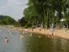 Ombrée d'Anjou - Zwemmen in de vijver van Saint-Aubin de Pouancé