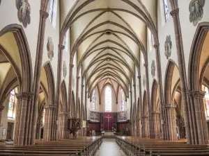 Schip van de kerk van Orbey (© JE)