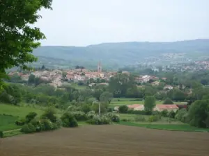 The village seen from the Puy de Marmand