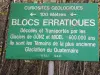 Informations sur les blocs erratiques (© J.E)