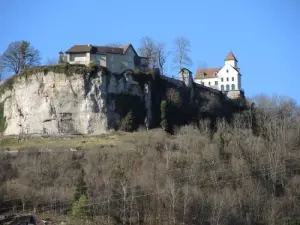 Site du vieux château, vu de la ville (© Jean Espirat)