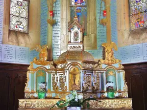 Altarpiece of the chapel Notre-Dame du Chêne (© Jean Espirat)