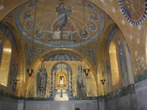 Inside a chapel of Mont Sainte-Odile