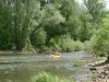Discesa in canoa sull'Aveyron