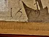 Pesmes - Date engraved on the facade of a house (© J.E)