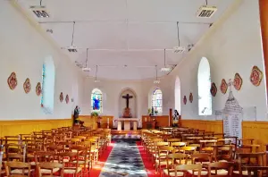 El interior de la iglesia de Notre-Dame.