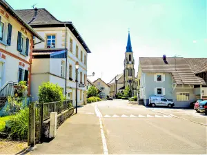 Bahnhofstrasse in Pfetterhouse (© J.E)