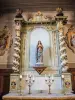 Autel de la Vierge, dans l'église (© J.E)