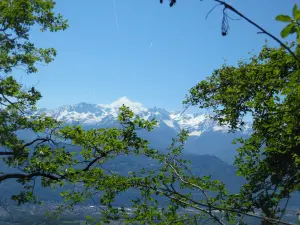 Ansicht von Saint-Hilaire im Sommer